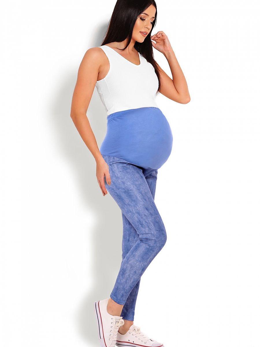 Maternity Leggings – Blue