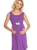 maternity nightgown purple